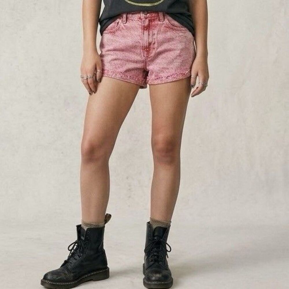 Hollister Mid Rise Denim Cutoff Shorts Womens  Sz 5 Sz 27 Frayed Hem Grunge Y2K⁠